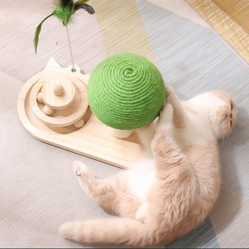 Cat Activity Tree with Scratching Post and Sisal Balls