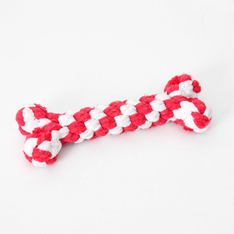 Bone Shaped Pet Rope Toy for Chewing