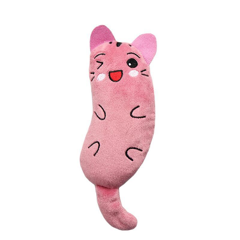 Cute Embroidered Cat Plush Toy with Mint