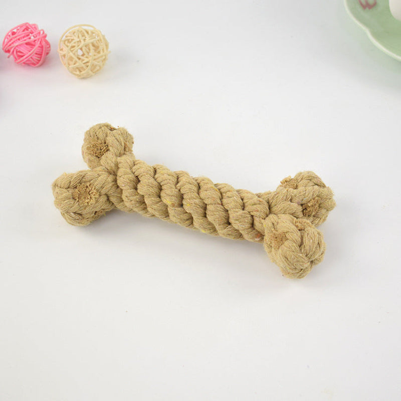 Durable Cotton Rope Bone Toy for Dogs