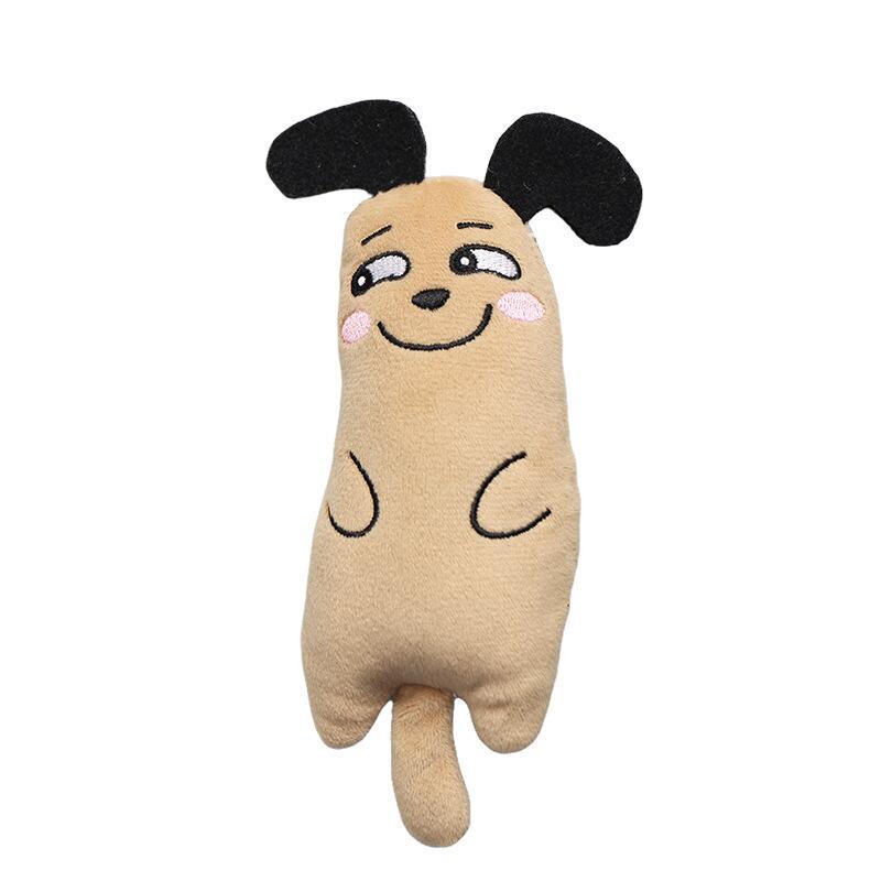 Embroidered Cat Doll with Mint Detail