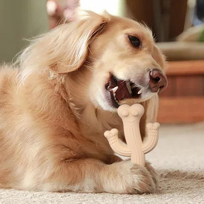Everyday Pet Mart Bamboo Fiber Dog Chew Toy – Cactus Design with Rubber Material