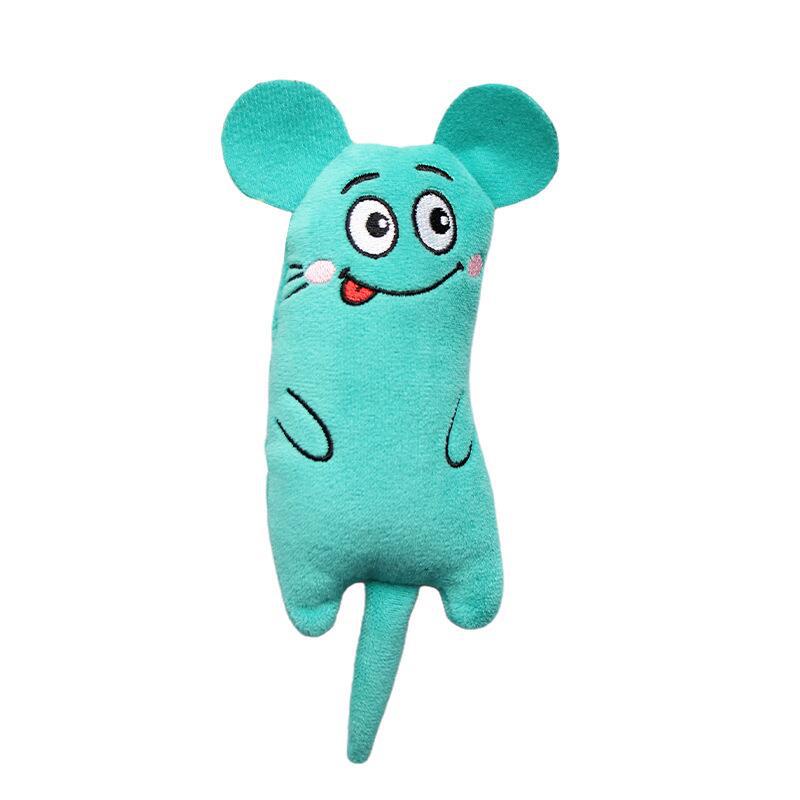 Mint Embroidered Cat Plush Gift Toy